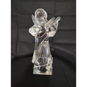 Mikasa Crystal Clear Glass Angelic Mandolin Figurine